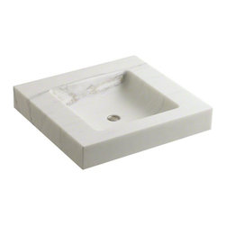 Kallista Calacatta Borghini Laura Kirar Console Table Top - Bathroom Vanities And Sink Consoles