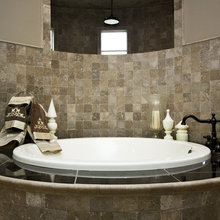 curved bathtub wall