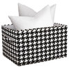 Collapsible Boxes, Black and White, Set of 3, 16"x12"x10", 7 lb.