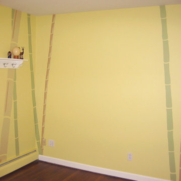 Bamboo Wall Mural for Guest Suite