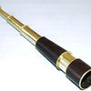 18-inch Leather Sheathed Brass Spyglass Telescope With Leather Case