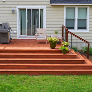 Mahogany deck in Boxford, MA