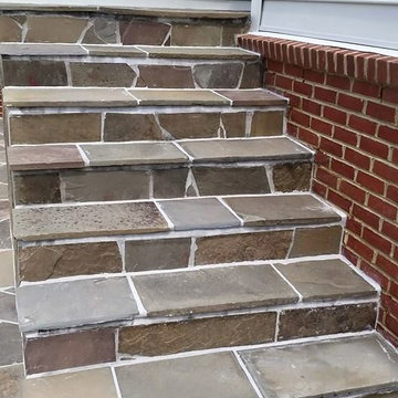 Irregular flagstone patio 0043