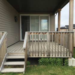 Wood to Stone Deck - Landscaping Stones And Pavers