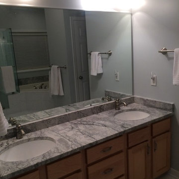 Calcutta Porcelain Tile Bath