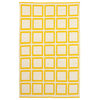 Sunny Indoor Cotton Rug, Mimosa and Bright White, 5'x8'
