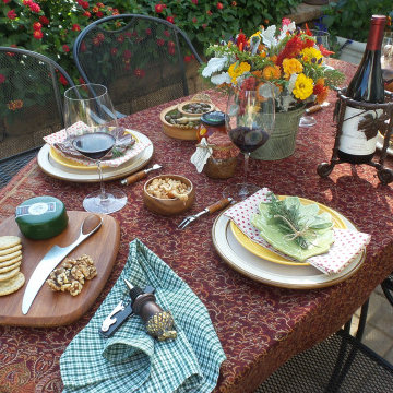 Fall Garden Party Table Setting