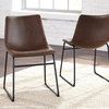 Centiar Upholstered Side Chair in Brown (Set of 2) D372-01