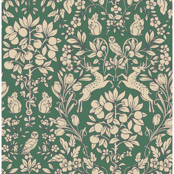 Emerald Enchanted Peel & Stick Wallpaper Sample