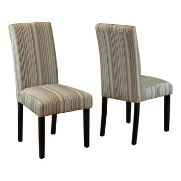 dining chairs striped fabric