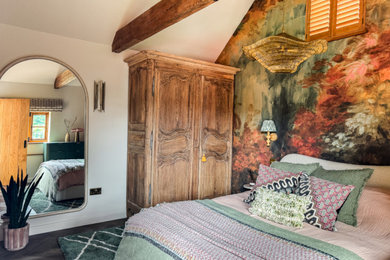 Photo of a country bedroom in Kent.