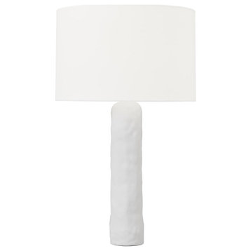 Hable Aura 1-Light Table Lamp HT1051MWC1, Matte White Ceramic