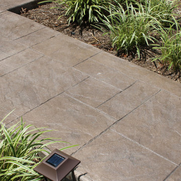 Stamped Concrete Front Walkway