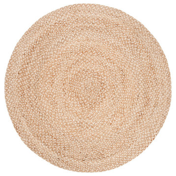Safavieh Natural Fiber Collection NF804 Rug, Natural/Ivory, 5' Round