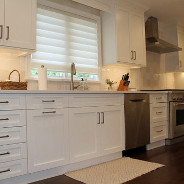 Long Island Clean White Kitchen Design