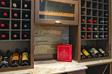 Custom Cherry Wood Wine Room