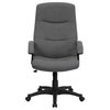High Back Fabric Executive Swivel Office Chair, Gray, 26.25"x21.25"x44.50"