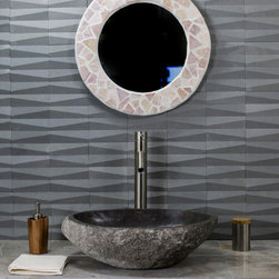 Sandstone Ocean Dunes Bathroom Wall - Mosaic Tile