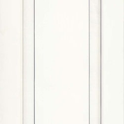 Square Raised Panel, Solid (WLM) Maple, Dove White with Cinder Glaze - Kitchen Cabinetry