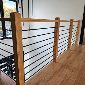 Project #143 | Floating Red Oak Staircase
