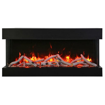 50" 3 sided glass electric fireplace Built-in only