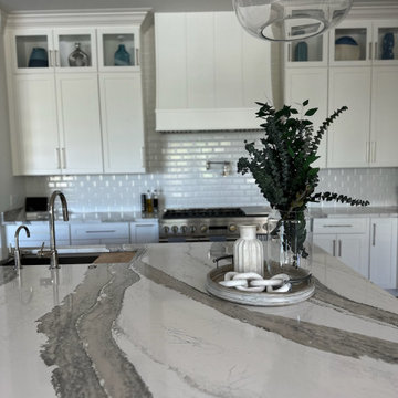 Luxurious White & Gray Shaker Kitchen Renovation