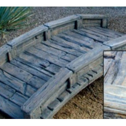Precast Concrete Wood Styled Bridge - Outdoor Decor