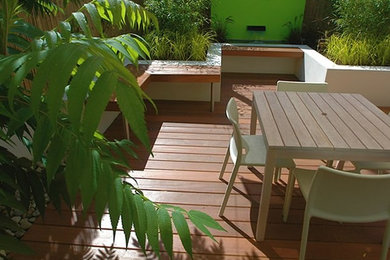 Photo of a small contemporary deck in Manchester.