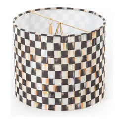 Courtly Check Drum Shade - Chandelier | MacKenzie-Childs - Lamp Shades