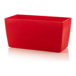 Plastic Coimbra Planter Plastic - Red - Outdoor Plant Pots & Planters