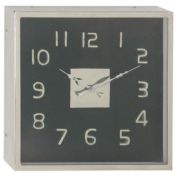 Zimlay Modern Square Black Wall Clock 43542