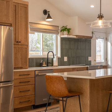 Warm, Earthy Main Level Remodel w/ Natural Wood and Stone Features