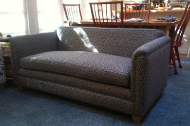 A loveseat to remember:  After a complete upholstery job.