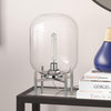 Edison 15.38 Tall Table Lamp with Glass Shade in Polished Nickel/Clear
