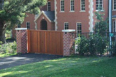 This is an example of a modern front yard driveway in Sydney with brick pavers.