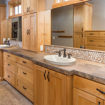 Brasada Ranch home master bath suite full view