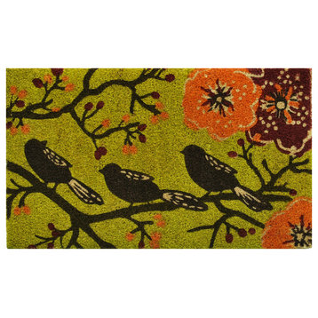 Birds in a Tree Doormat, 17"x29"