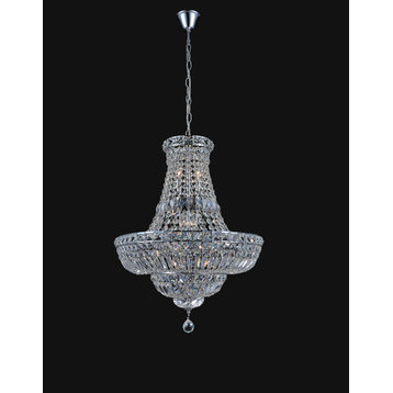 CWI LIGHTING 8003P30C 17 Light Down Chandelier with Chrome finish