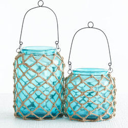 Castaway Lanterns - Set of 2 - Candleholders