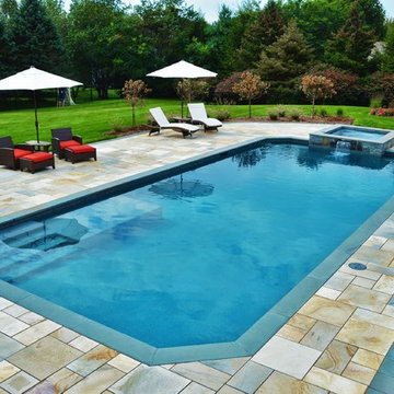 Geometric Pool with Spa 2017