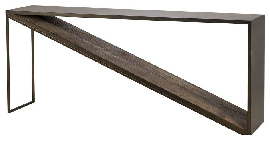 Sonder Living Triangle Console Table, 72