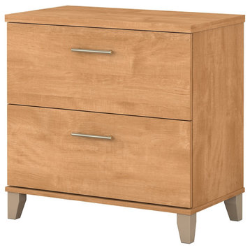 Bush Furniture Somerset Lateral File Cabinet in Maple Cross - Eng Wood