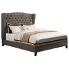 Faye Bed, 2-Tone Chocolate, Queen