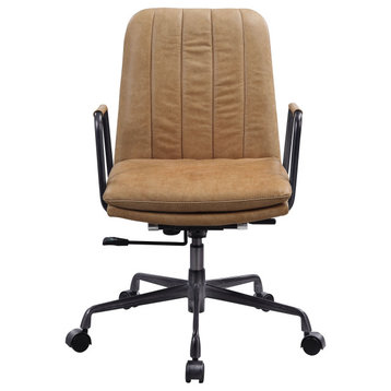 93174, Office Chair, Rum Top Grain Leather, Eclarn