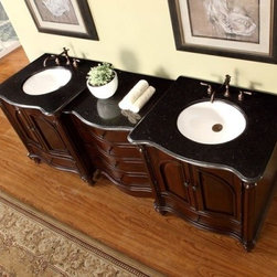 Accord Antique 83 inch Double Sink Bathroom Vanity - Bathroom Vanities And Sink Consoles