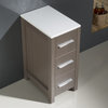 Fresca Torino Gray Oak Bathroom Linen Side Cabinet
