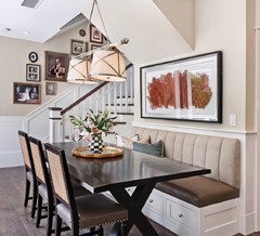 What type of table should I buy for a kitchen banquette?