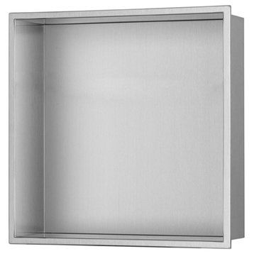 Pulse NI-1212 12-5/8" X 12-5/8" Stainless Steel Shower Niche - Brushed