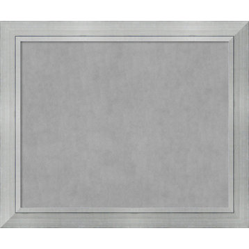 Framed Magnetic Board, Romano Silver Wood, 47x39