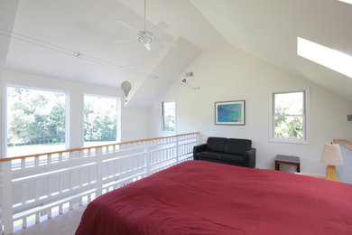 Inspiration for a modern bedroom remodel in Philadelphia